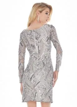 Ashley Lauren - 4122 Fully Beaded Long Sleeve Sheath Cocktail Dress -Hot Sale WEDDING Store ashley lauren 4122 fully beaded long sleeve sheath cocktail dress special occasion dress 28992114294867