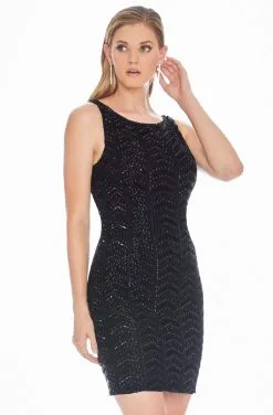 Ashley Lauren - 4125 Bateau Beaded Low Back Cocktail Dress -Hot Sale WEDDING Store ashley lauren 4125 bateau beaded low back cocktail dress special occasion dress 0 black 12820048969811