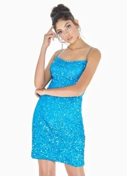 Ashley Lauren - 4293 Beaded Lace-Up Sheath Cocktail Dress -Hot Sale WEDDING Store ashley lauren 4293 beaded lace up sheath cocktail dress party dresses 0 turquoise ombre 12068252745811