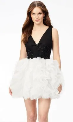 Ashley Lauren 4546 - Ruffled Skirt Cocktail Dress