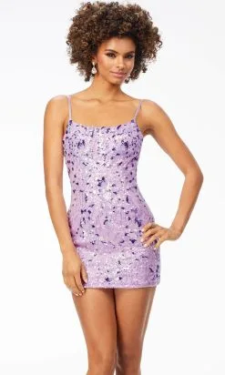 Ashley Lauren 4558 - Lace Embroidered Cocktail Dress