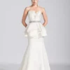 Ashley Lauren Bridal - 1092 Asymmetrical Peplum Evening Dress