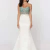 Ashley Lauren Bridal - 1196 Strapless Illusion Bodice Bridal Dress