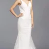 Aspeed Bridal - L2143 V Neck Embroidered Tulle Bridal Gown