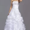 Aspeed Bridal - LH040 Strapless Ruffled A-Line Bridal Gown