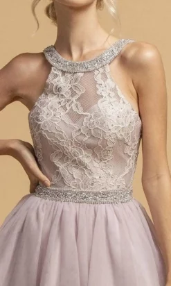 Aspeed Design - S2142 Beaded Lace Fit And Flare Dress -Hot Sale WEDDING Store aspeed design s2142 beaded lace fit and flare dress homecoming dresses 28856910512211