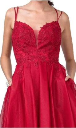 Aspeed Design - S2318 Plunging Sweetheart Embroidered A-Line Dress -Hot Sale WEDDING Store aspeed design s2318 plunging sweetheart embroidered a line dress homecoming dresses 28472783339603