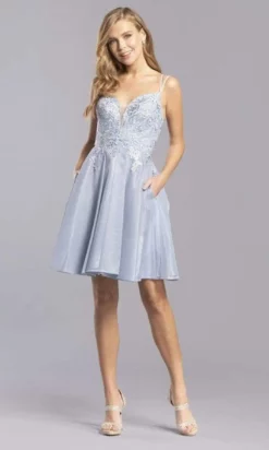 Aspeed Design - S2318 Plunging Sweetheart Embroidered A-Line Dress -Hot Sale WEDDING Store aspeed design s2318 plunging sweetheart embroidered a line dress homecoming dresses xxs pewter 28482549612627