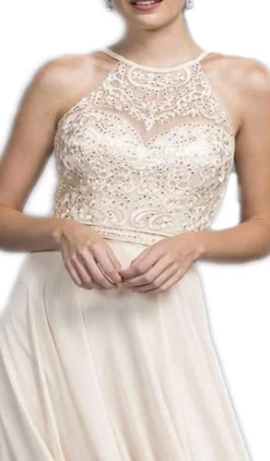 Aspeed Design - Bedazzled Illusion Halter A-line Evening Dress 7 Aspeed Design - Bedazzled Illusion Halter A-line Evening Dress -Hot Sale WEDDING Store bedazzled illusion halter a line evening dress evening dresses 5655009853497