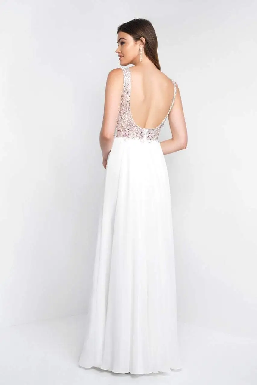 Blush By Alexia Designs - 11573 Sleeveless V-Neck Crystal Paisley Gown 4 Blush By Alexia Designs - 11573 Sleeveless V-Neck Crystal Paisley Gown - Image 4