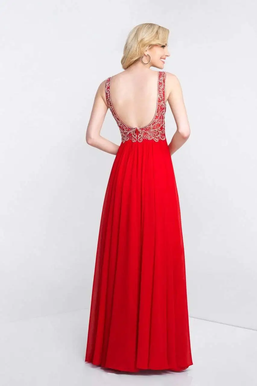 Blush By Alexia Designs - 11573 Sleeveless V-Neck Crystal Paisley Gown 7 Blush By Alexia Designs - 11573 Sleeveless V-Neck Crystal Paisley Gown - Image 7