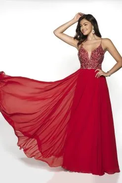 Blush By Alexia Designs - 11778 Beaded Plunging V-neck Chiffon Dress 7 Blush By Alexia Designs - 11778 Beaded Plunging V-neck Chiffon Dress -Hot Sale WEDDING Store blush by alexia designs 11778 beaded plunging v neck chiffon dress special occasion dress 0 red 7065229262931