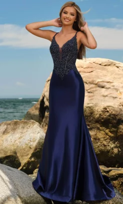 Blush By Alexia Designs 20535 - Beaded Sleeveless Prom Dress