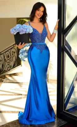 Blush By Alexia Designs 20535 - Beaded Sleeveless Prom Dress -Hot Sale WEDDING Store blush by alexia designs 20535 beaded sleeveless prom dress formal gowns 0 royal 32073551970387