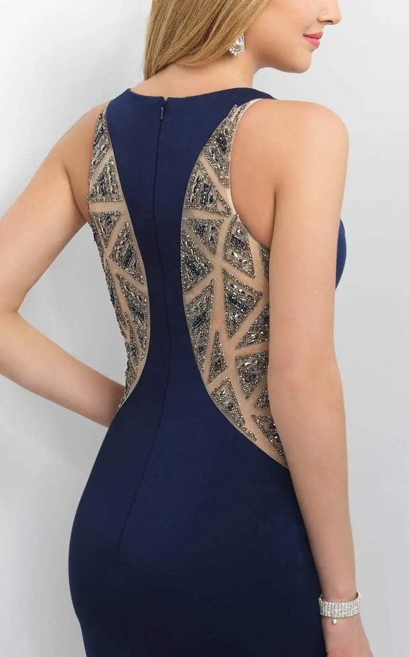 Blush By Alexia Designs - C363 Sheer Beaded Cocktail Dress 4 Blush By Alexia Designs - C363 Sheer Beaded Cocktail Dress - Image 4