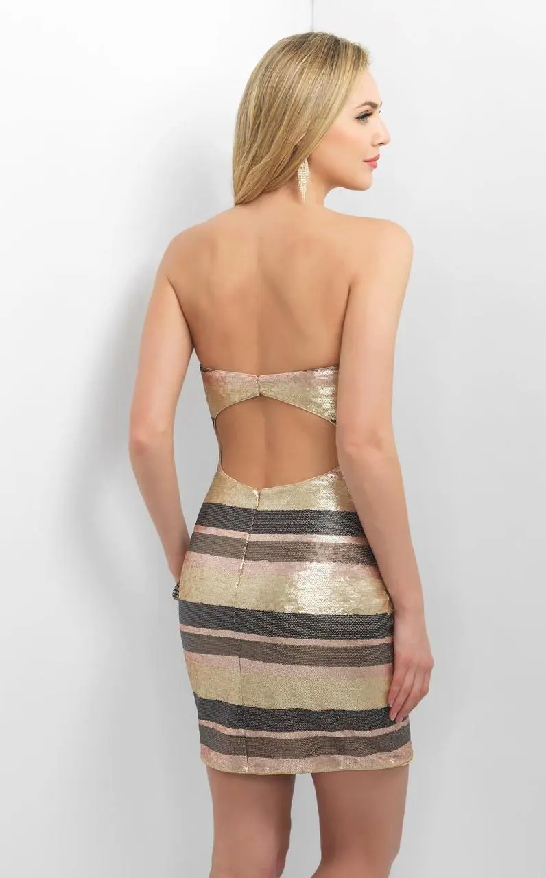 Blush By Alexia Designs - Sequined Straight Sheath Dress C356 3 Blush By Alexia Designs - Sequined Straight Sheath Dress C356 - Image 3