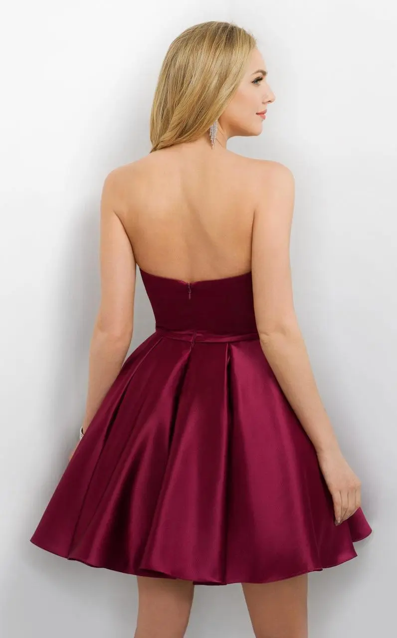 Blush By Alexia Designs - Sweetheart Satin A-line Dress 11173 4 Blush By Alexia Designs - Sweetheart Satin A-line Dress 11173 - Image 4