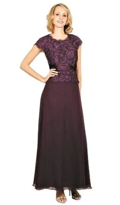 Aspeed Design - Chiffon Lace And Satin Mother Of The Bride Dress