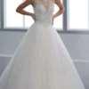 Christina Wu Brides - 15664 Beaded Illusion A-Line Gown With Chapel Train
