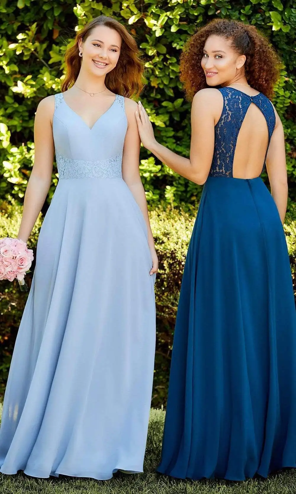 Christina Wu Celebration - 22047 Sleeveless A-Line Lace Chiffon Dress 1 Christina Wu Celebration - 22047 Sleeveless A-Line Lace Chiffon Dress