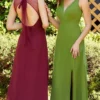 Christina Wu Celebration - 22054 Back Tie Plunging V-Neck Dress