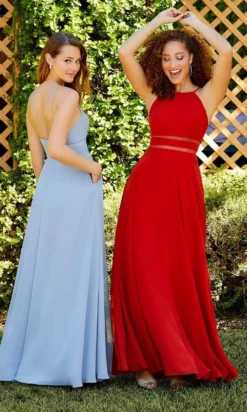 Christina Wu Celebration - 22058 Halter Tulle And Chiffon Dress