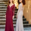 Christina Wu Celebration - 22064 Long Sleeves Sheath Evening Dress