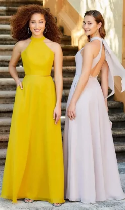 Christina Wu Celebration - 22066 Halter Chiffon A-Line Dress