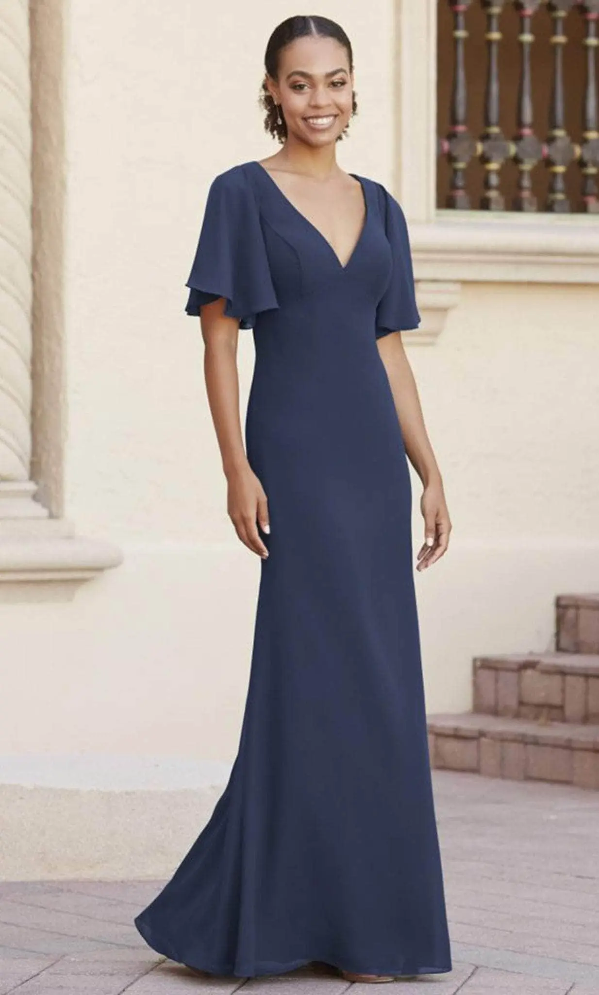 Christina Wu Celebration 22146 - V-Neck Long Dress 3 Christina Wu Celebration 22146 - V-Neck Long Dress - Image 3