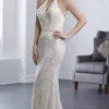 Christina Wu Elegance - 15646 Halter Fully Beaded Tulle Bridal Dress
