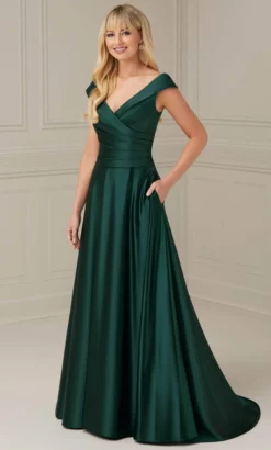 Christina Wu Elegance 17117 - Pleat Bodice A-Line Evening Dress