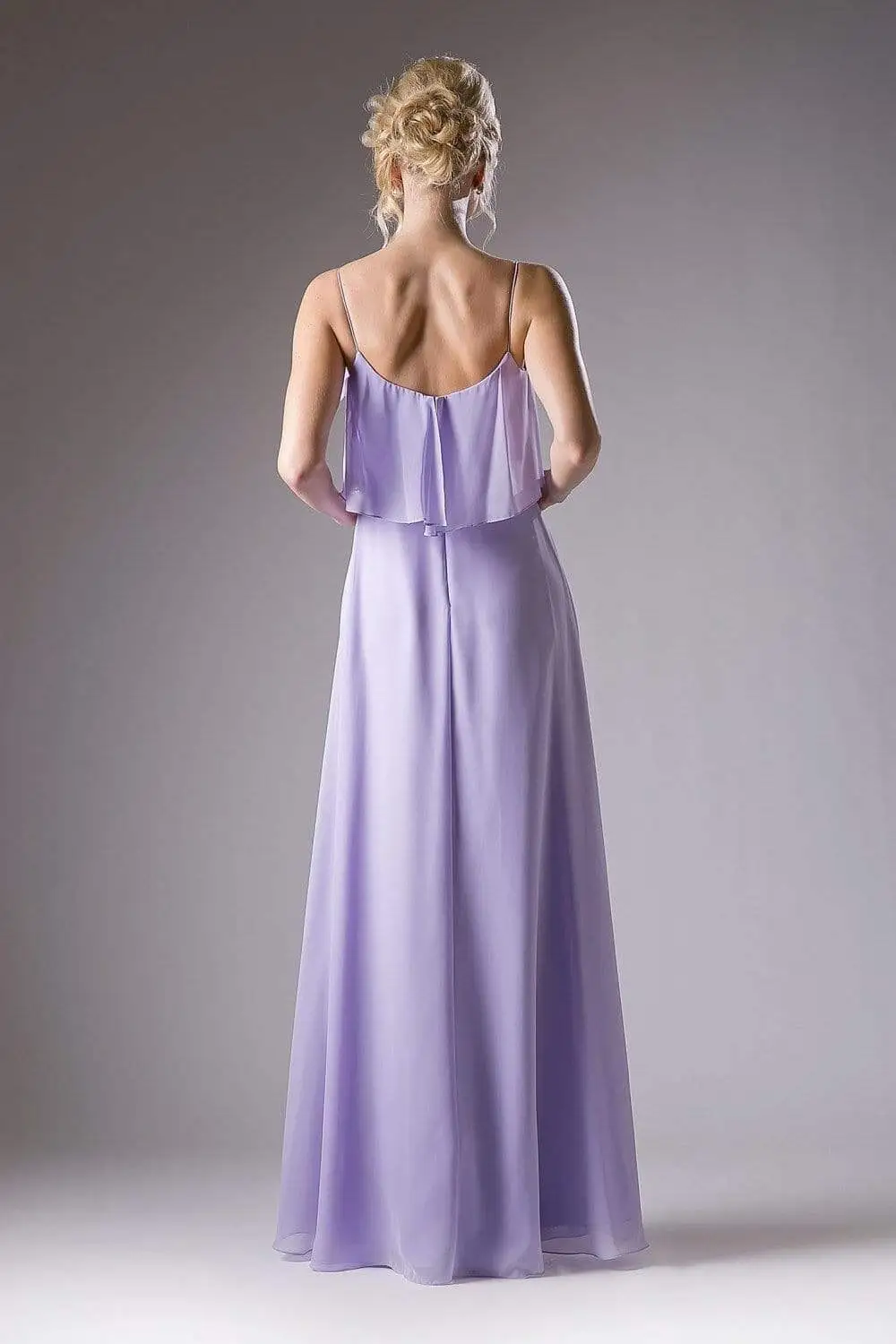 Cinderella Divine - 13010 Flounce Bodice Chiffon A-Line Dress 6 Cinderella Divine - 13010 Flounce Bodice Chiffon A-Line Dress - Image 6