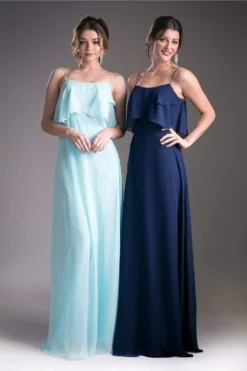 Cinderella Divine - 13010 Flounce Bodice Chiffon A-Line Dress 26 Cinderella Divine - 13010 Flounce Bodice Chiffon A-Line Dress -Hot Sale WEDDING Store cinderella divine 13010 flounce bodice chiffon a line dress special occasion dress 4 navy 14403527508051