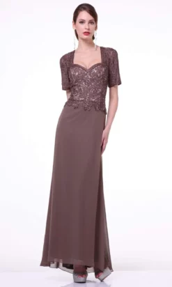 Cinderella Divine - 1942 Embroidered Sweetheart Sheath Dress