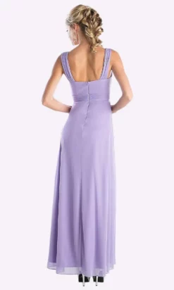 Cinderella Divine - 3984 V-Neck Ruched Bodice Chiffon A-Line Gown 26 Cinderella Divine - 3984 V-Neck Ruched Bodice Chiffon A-Line Gown -Hot Sale WEDDING Store cinderella divine 3984 v neck ruched bodice chiffon a line gown bridesmaid dresses 28119924572243