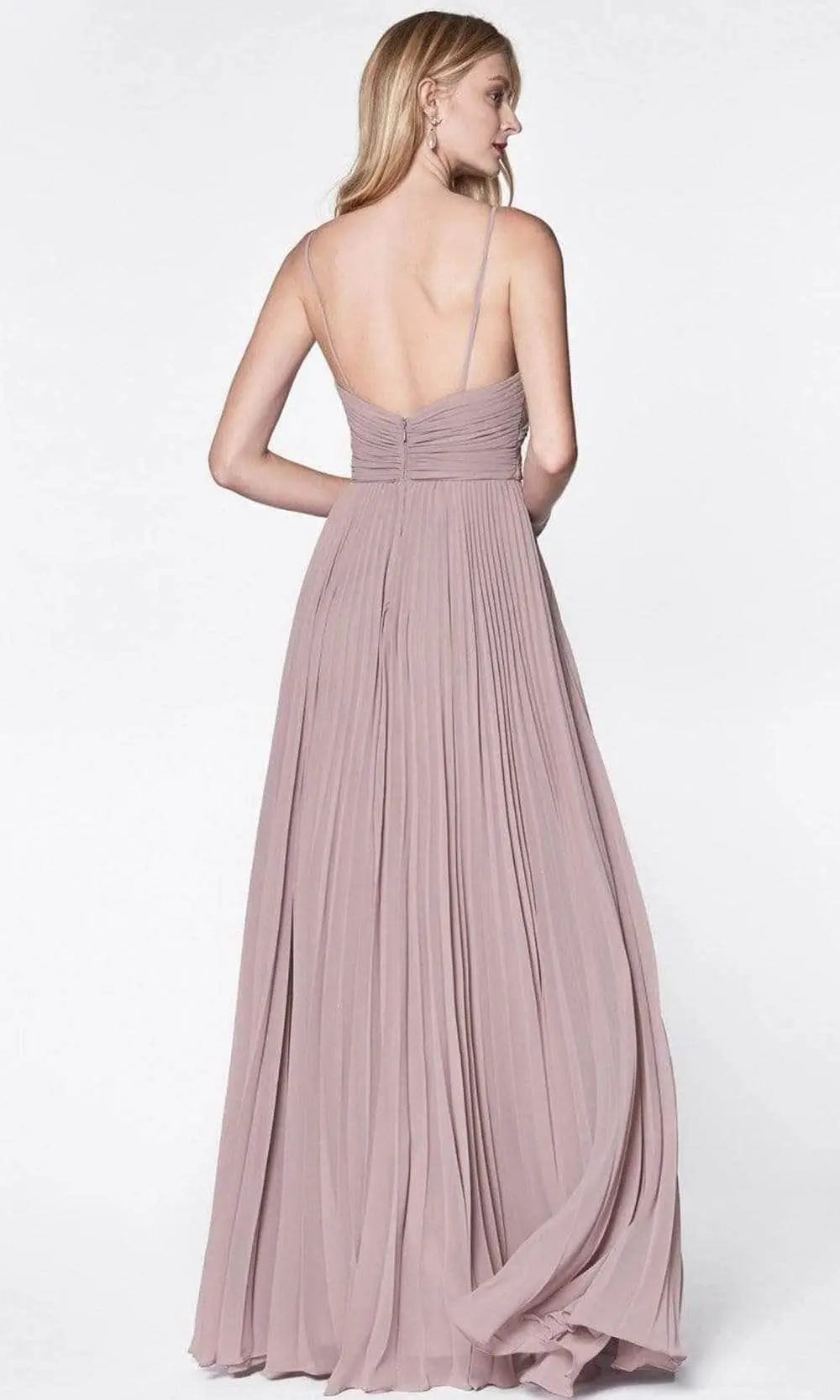 Cinderella Divine - 7471 Sweetheart Ruched Bodice Pleated A-Line Gown 2 Cinderella Divine - 7471 Sweetheart Ruched Bodice Pleated A-Line Gown - Image 2