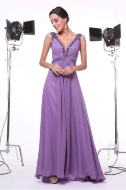 Cinderella Divine - 958 Sparkly Beaded Sleeveless V Neck Chiffon Gown -Hot Sale WEDDING Store cinderella divine 958 sparkly beaded sleeveless v neck chiffon gown bridesmaid dresses 2 marble 14171587870803