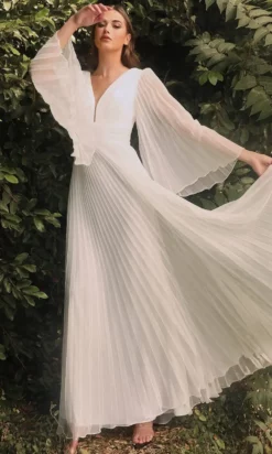 Cinderella Divine Bridal CD242W - V-neck Formal Dress -Hot Sale WEDDING Store cinderella divine bridal cd242w v neck formal dress special occasion dress 29625181175891