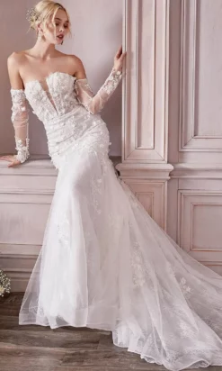 Cinderella Divine Bridal CD977W - Trumpet Wedding Gown -Hot Sale WEDDING Store cinderella divine bridal cd977w trumpet wedding gown special occasion dress 29625171902547