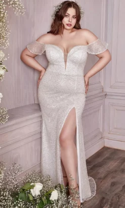 Cinderella Divine Bridal CH167W - Sheath Bridal Gown