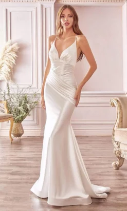 Cinderella Divine Bridals - CH236W Plunging V Neck Mermaid Bridal Gown -Hot Sale WEDDING Store cinderella divine bridals ch236w plunging v neck mermaid bridal gown wedding dresses 15880275034195