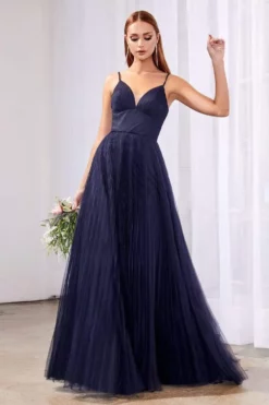 Cinderella Divine - CD184 Sleeveless Pleated Tulle A-Line Gown 21 Cinderella Divine - CD184 Sleeveless Pleated Tulle A-Line Gown -Hot Sale WEDDING Store cinderella divine cd184 sleeveless pleated tulle a line gown bridesmaid dresses 4 navy 28141849444435