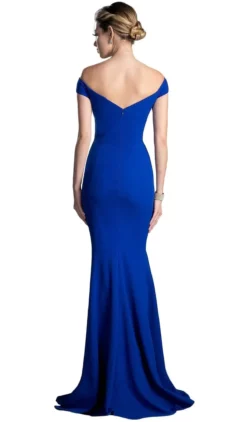 Cinderella Divine - CD711 Sleek Off-Shoulder Jersey Sheath Prom Dress -Hot Sale WEDDING Store cinderella divine cd711 sleek off shoulder jersey sheath prom dress bridesmaid dresses 28832791494739