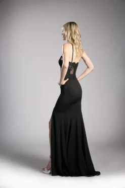 Cinderella Divine - CF266 Lace Applique Bodice Jersey Evening Dress -Hot Sale WEDDING Store cinderella divine cf266 lace applique bodice jersey evening dress evening dresses 28290266923091