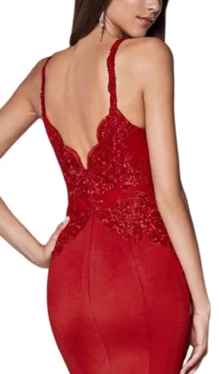 Cinderella Divine - CF319 Lace Deep Scalloped V-neck Trumpet Dress 13 Cinderella Divine - CF319 Lace Deep Scalloped V-neck Trumpet Dress -Hot Sale WEDDING Store cinderella divine cf319 lace deep scalloped v neck trumpet dress bridesmaid dresses 28832687685715