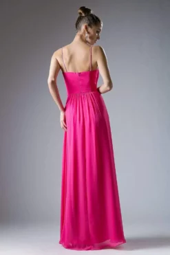 Cinderella Divine - CH529 Beaded Spaghetti Straps Chiffon A Line Gown -Hot Sale WEDDING Store cinderella divine ch529 beaded spaghetti straps chiffon a line gown bridesmaid dresses 13811757744211