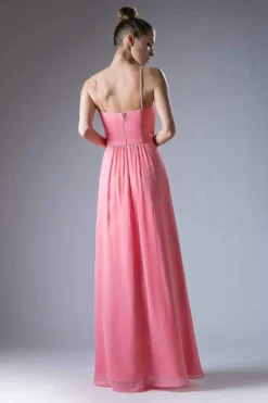 Cinderella Divine - CH529 Beaded Spaghetti Straps Chiffon A Line Gown -Hot Sale WEDDING Store cinderella divine ch529 beaded spaghetti straps chiffon a line gown bridesmaid dresses 13811759415379