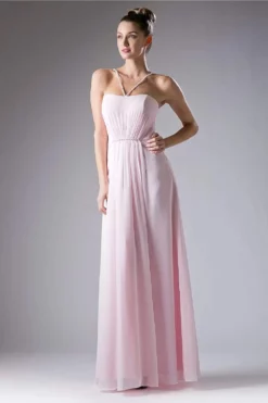 Cinderella Divine - CH529 Beaded Spaghetti Straps Chiffon A Line Gown -Hot Sale WEDDING Store cinderella divine ch529 beaded spaghetti straps chiffon a line gown bridesmaid dresses 13811759808595