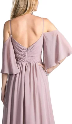 Cinderella Divine - CJ267 Cold Shoulders Flutter Sleeve Evening Dress 7 Cinderella Divine - CJ267 Cold Shoulders Flutter Sleeve Evening Dress -Hot Sale WEDDING Store cinderella divine cj267 cold shoulders flutter sleeve evening dress prom dresses 13746025332819