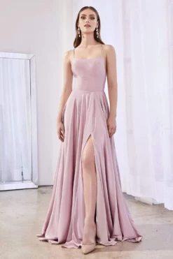 Cinderella Divine - CJ527 Long Crisscross Back Satin A-Line Dress -Hot Sale WEDDING Store cinderella divine cj527 long crisscross back satin a line dress bridesmaid dresses 27944287764563